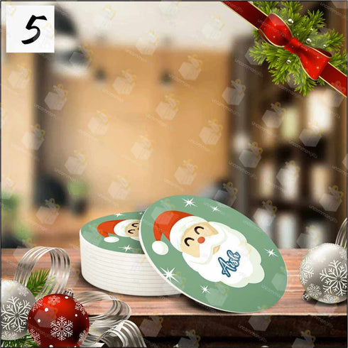 Personalised Christmas MDF Coaster Set of 4